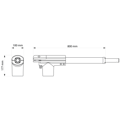 TOO4524KLT sada pre dvojkrídlovú bránu do 4,5m/krídlo, 2x TOO4524 (24V, 120W, 1800N), 1x MC424L, 1x OXIBD, 2x FLO2RE